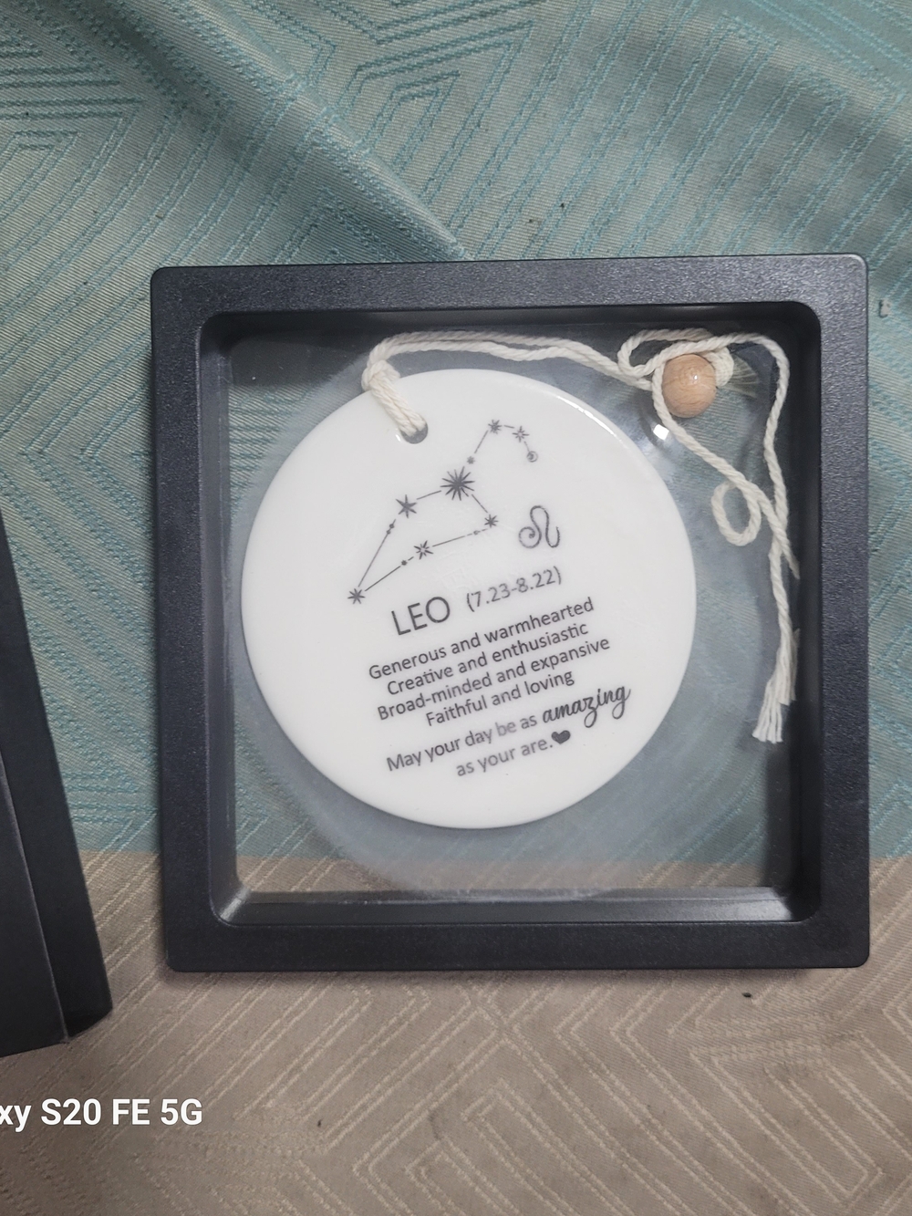 LEO Ceramic Zodiac Hanging Plaque